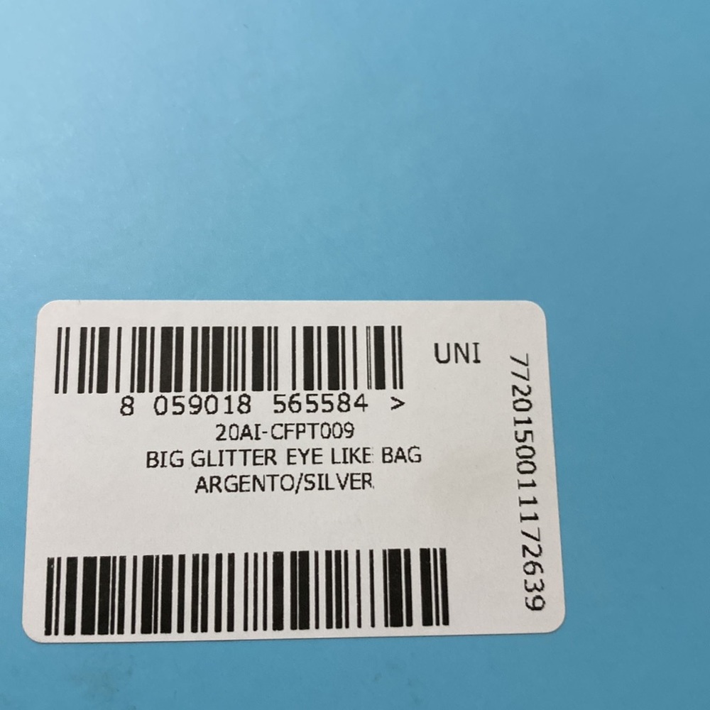 Chairs Ferragni big glitter eye like bag silver - Picture 5 of 5